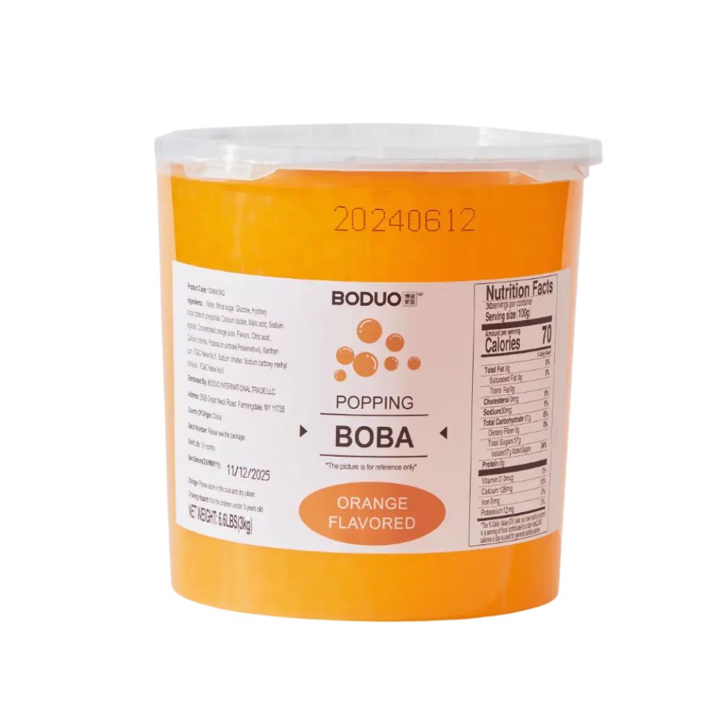 Orange Flavored Popping Boba