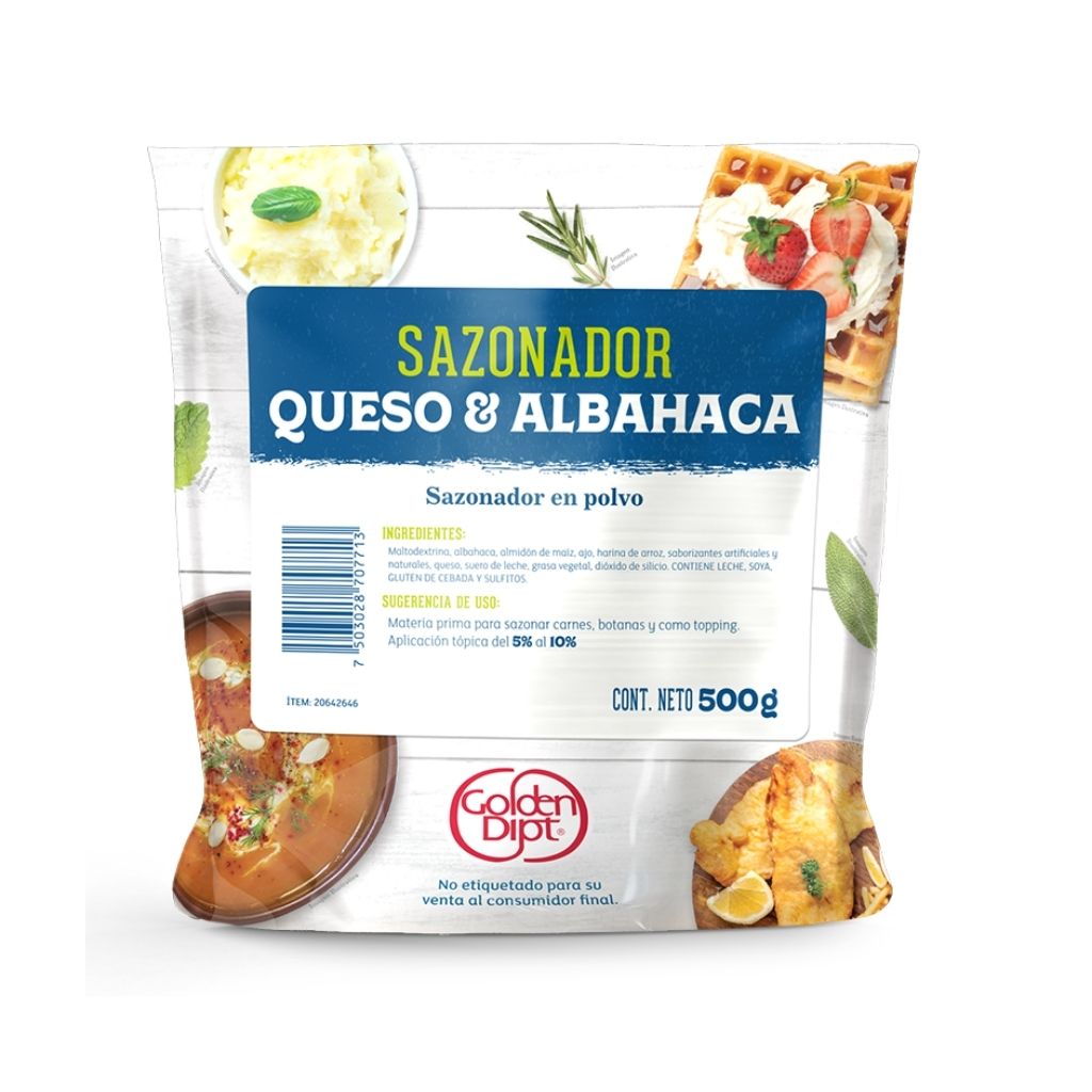 Sazonador Queso y Albahaca 500GX8