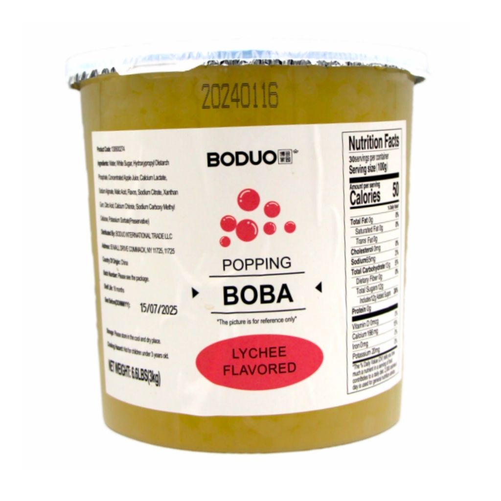 Lychee Flavored Popping Boba