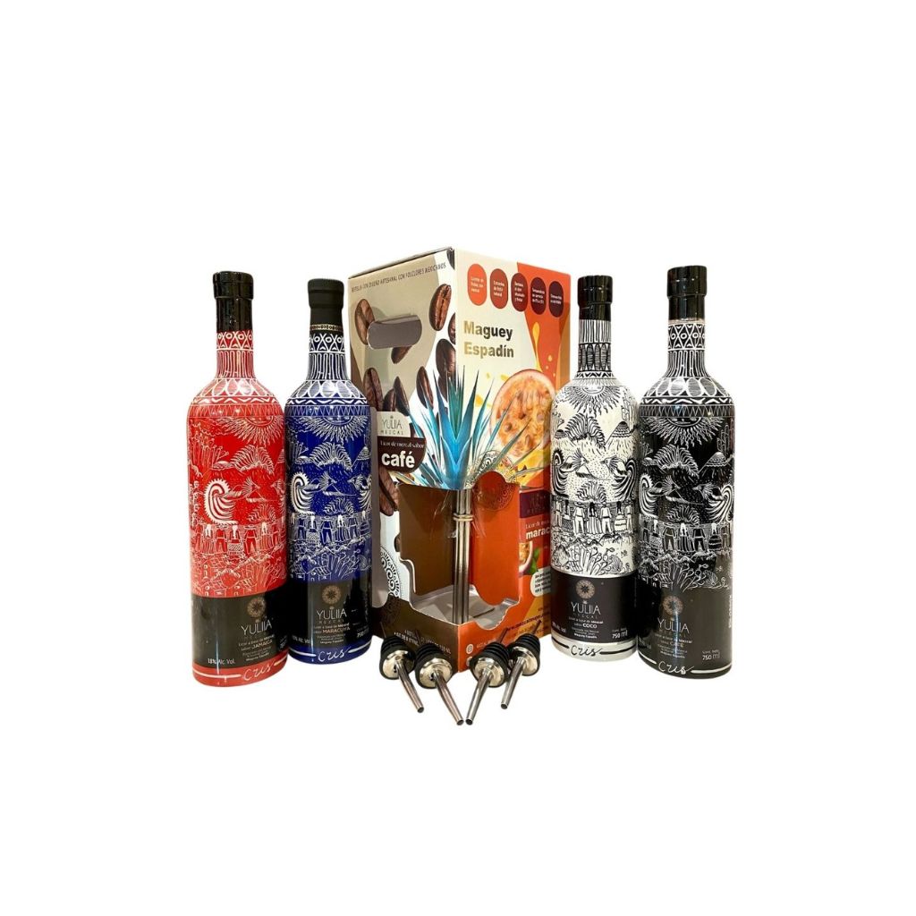 ESTUCHE LICORES 4 BOTELLAS 750ML