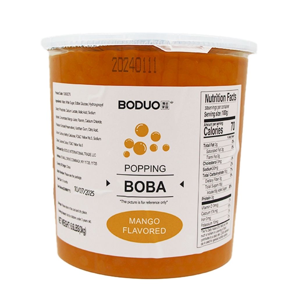 Mango Flavored Popping Boba