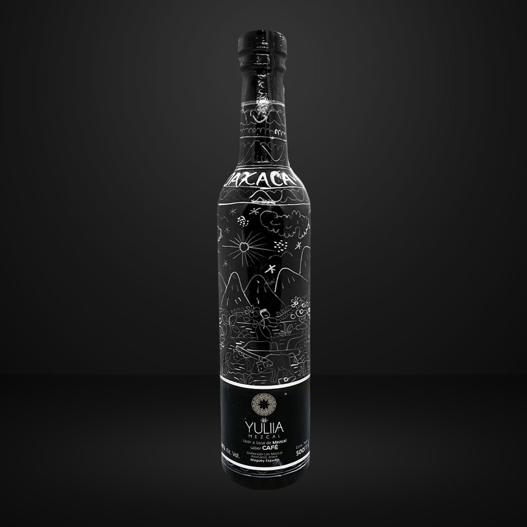 YULIA LICOR A BASE DE MEZCAL SABOR CAFÉ (A MANO) - Distribuidora Qualite