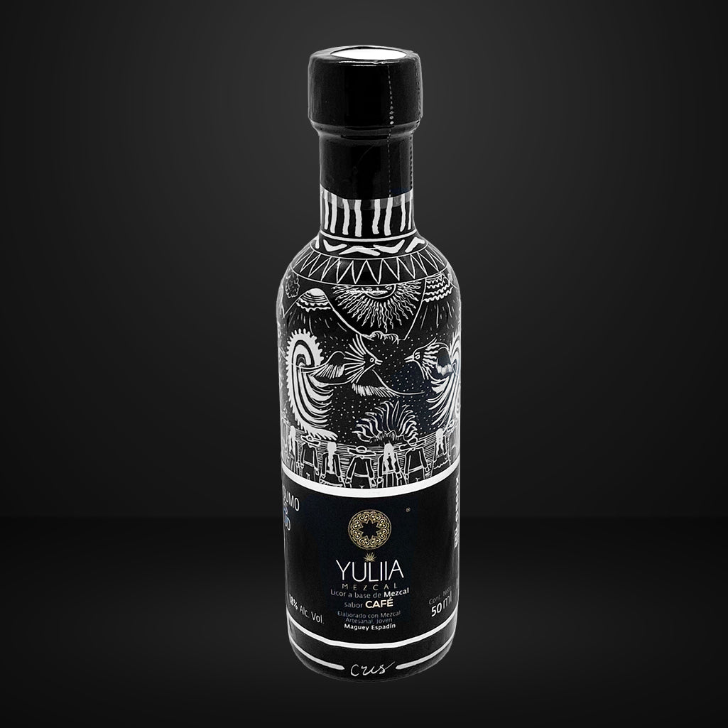 YULIA LICOR A BASE DE MEZCAL SABOR CAFÉ (A MANO) - Distribuidora Qualite