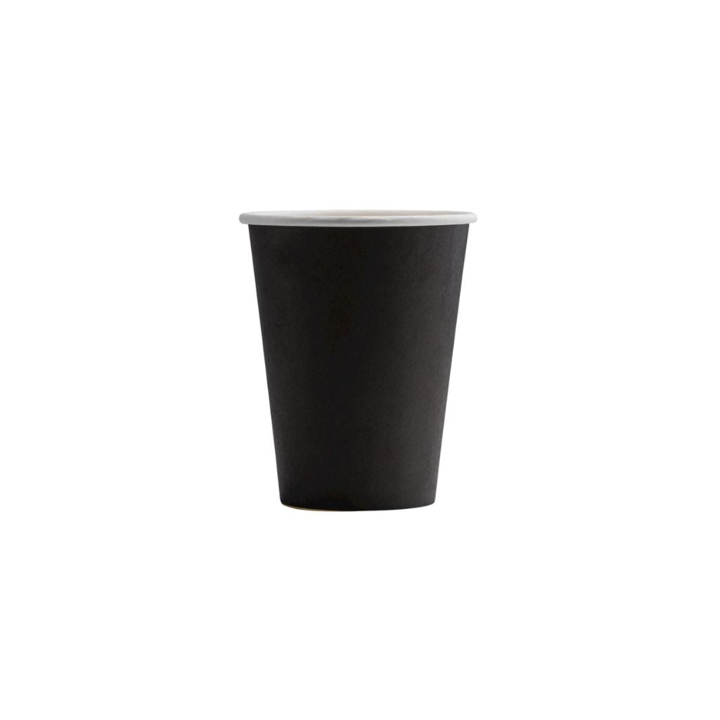 VASO PAPEL 12oz BEBIDA CALIENTE NEGRO