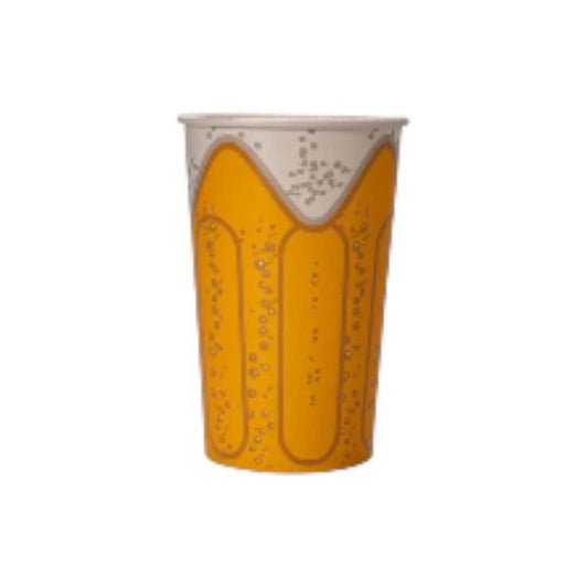 VASO PAPEL PARA CERVEZA COLOR AMARILLO 4