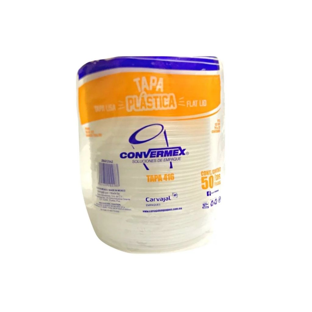 TAPA PLASTICA PS 16_OZ 117MM 416 LISA TR