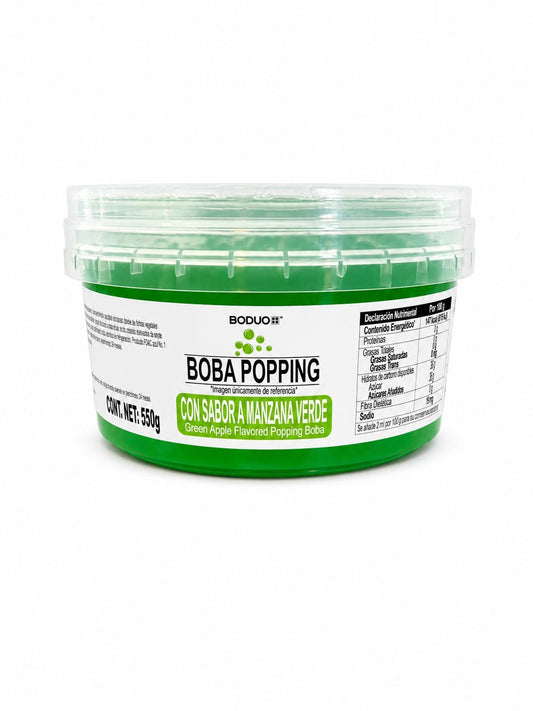 Green Apple Flavored Popping Boba 500g