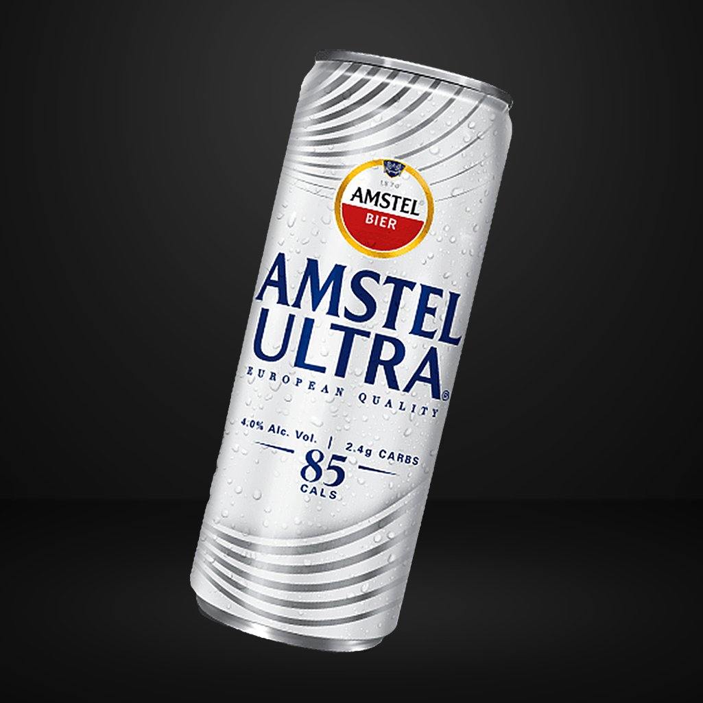 AMSTEL ULTRA LATA 355ML - Distribuidora Qualite