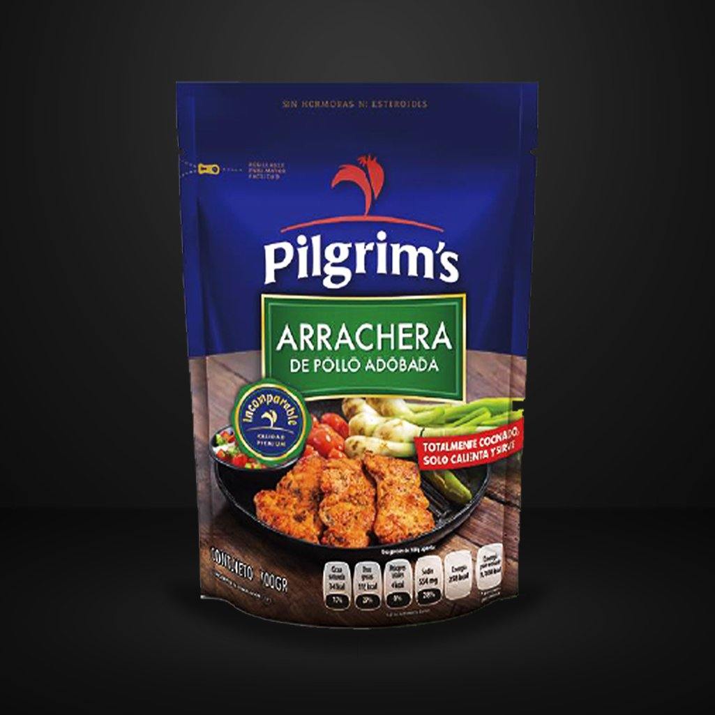 Arrachera de Pollo Adobada  700 GRS  10 pz - Distribuidora Qualite